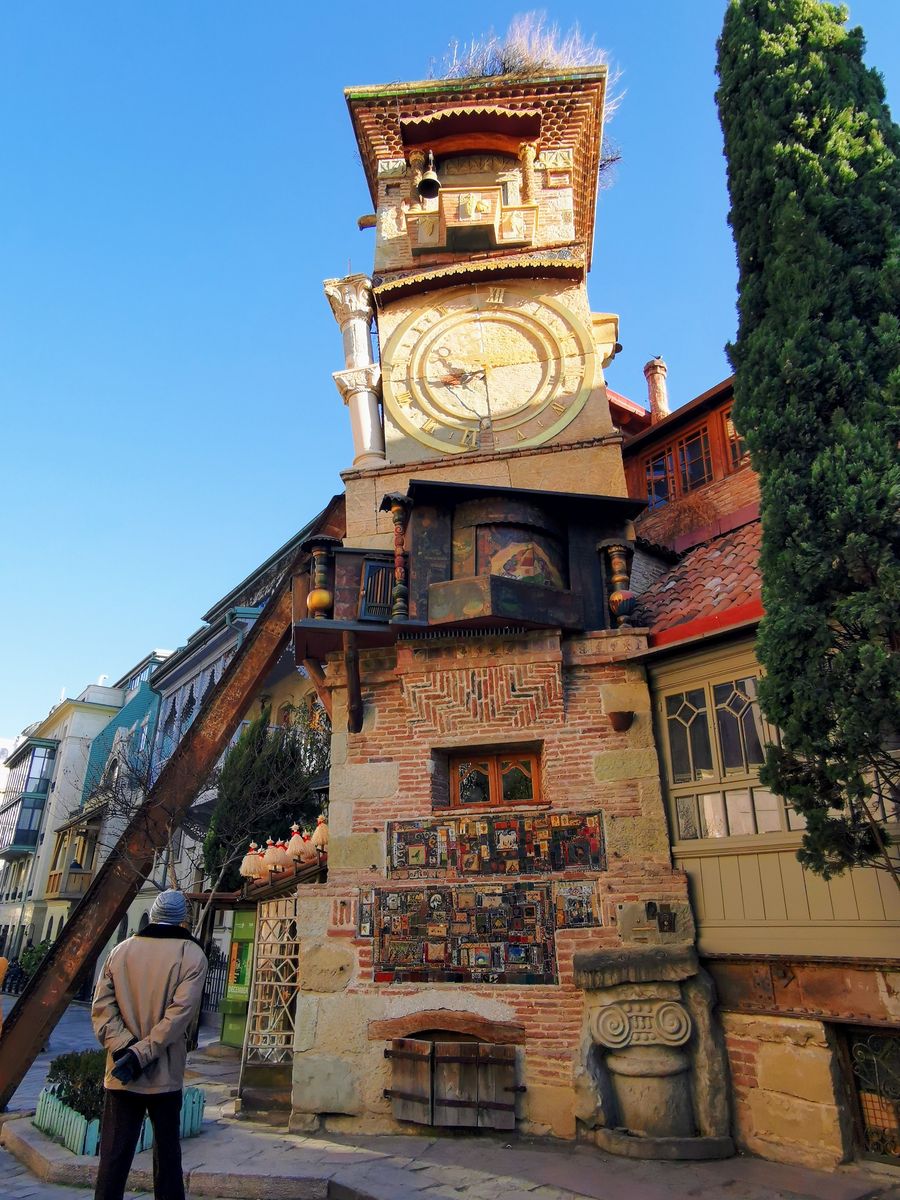 Gabriadze clock tower in Tbilisi