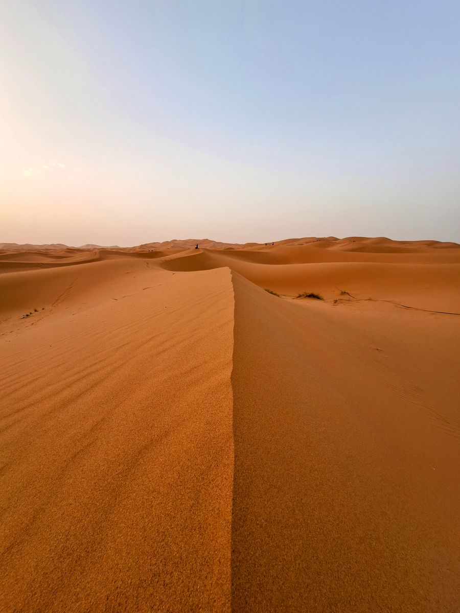 Sand dune ridge at Merzouga